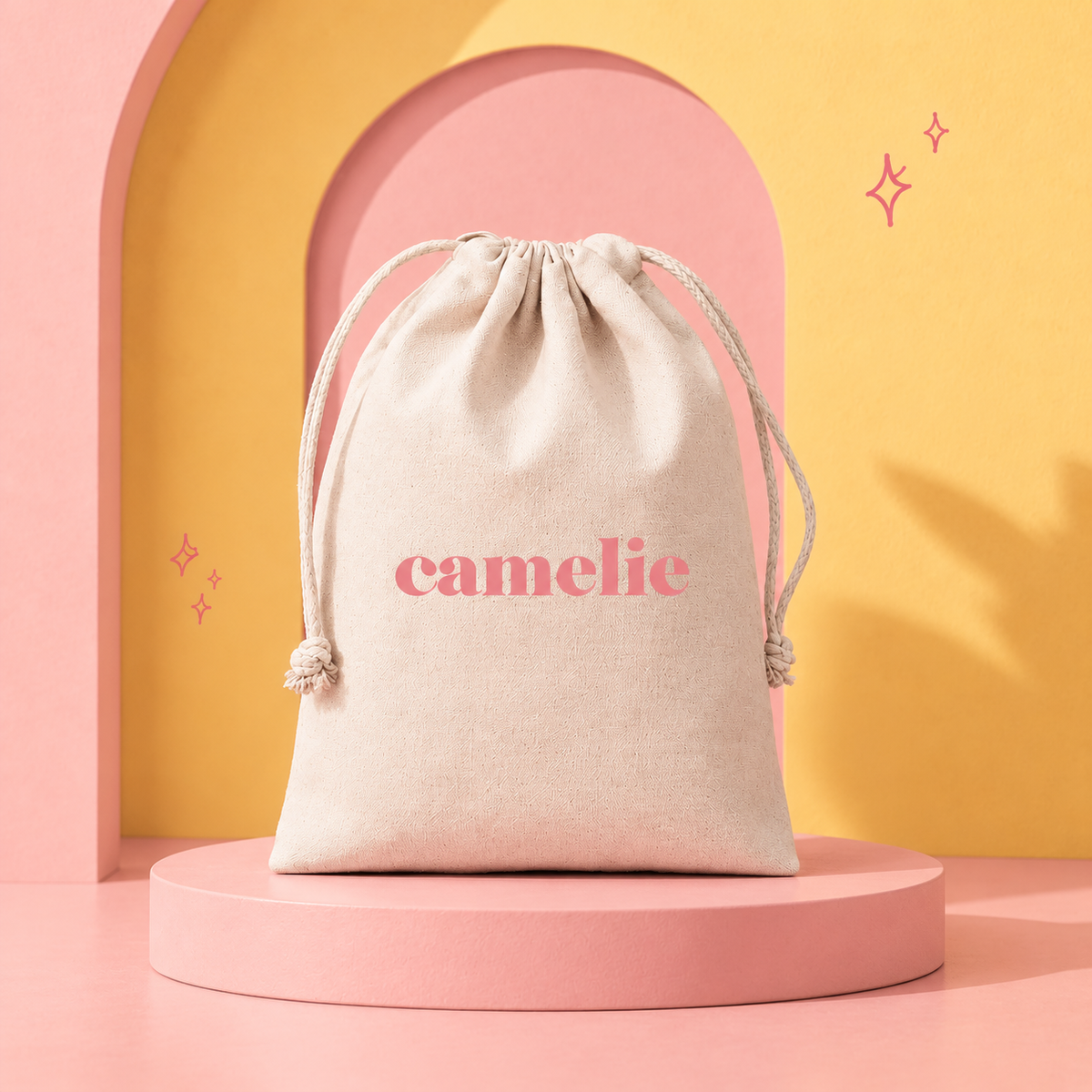 Camelie Cotton Pouch